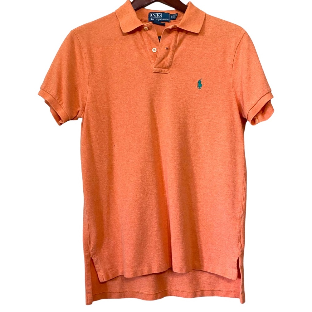 Polo by Ralph Lauren Custom fit Orange and Teal Size Medium